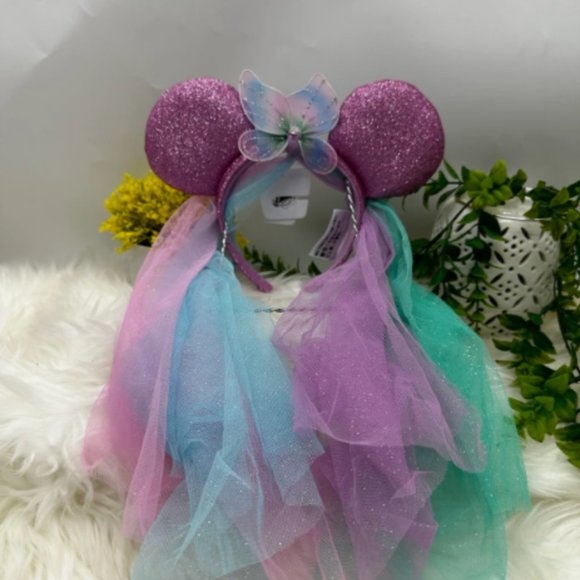 New Disney Parks Minnie Mouse fairy wings Ears - Picture 3 of 9